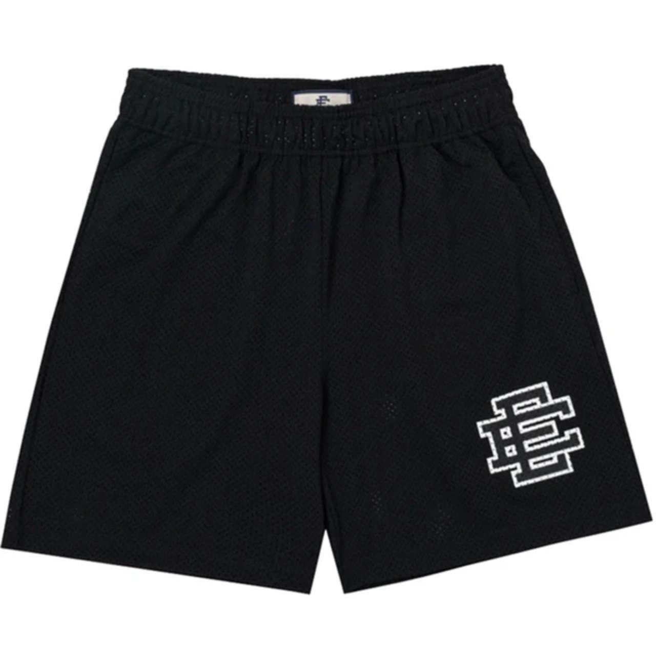 Front view of Basic "Black" Shorts, ideal for mesh, by courtkicks.