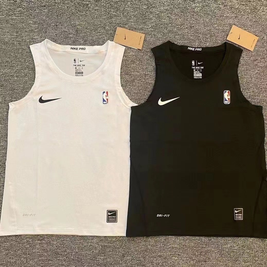 Front view of Warmup Tank Top "Pro" Compression, ideal for pro, by courtkicks.